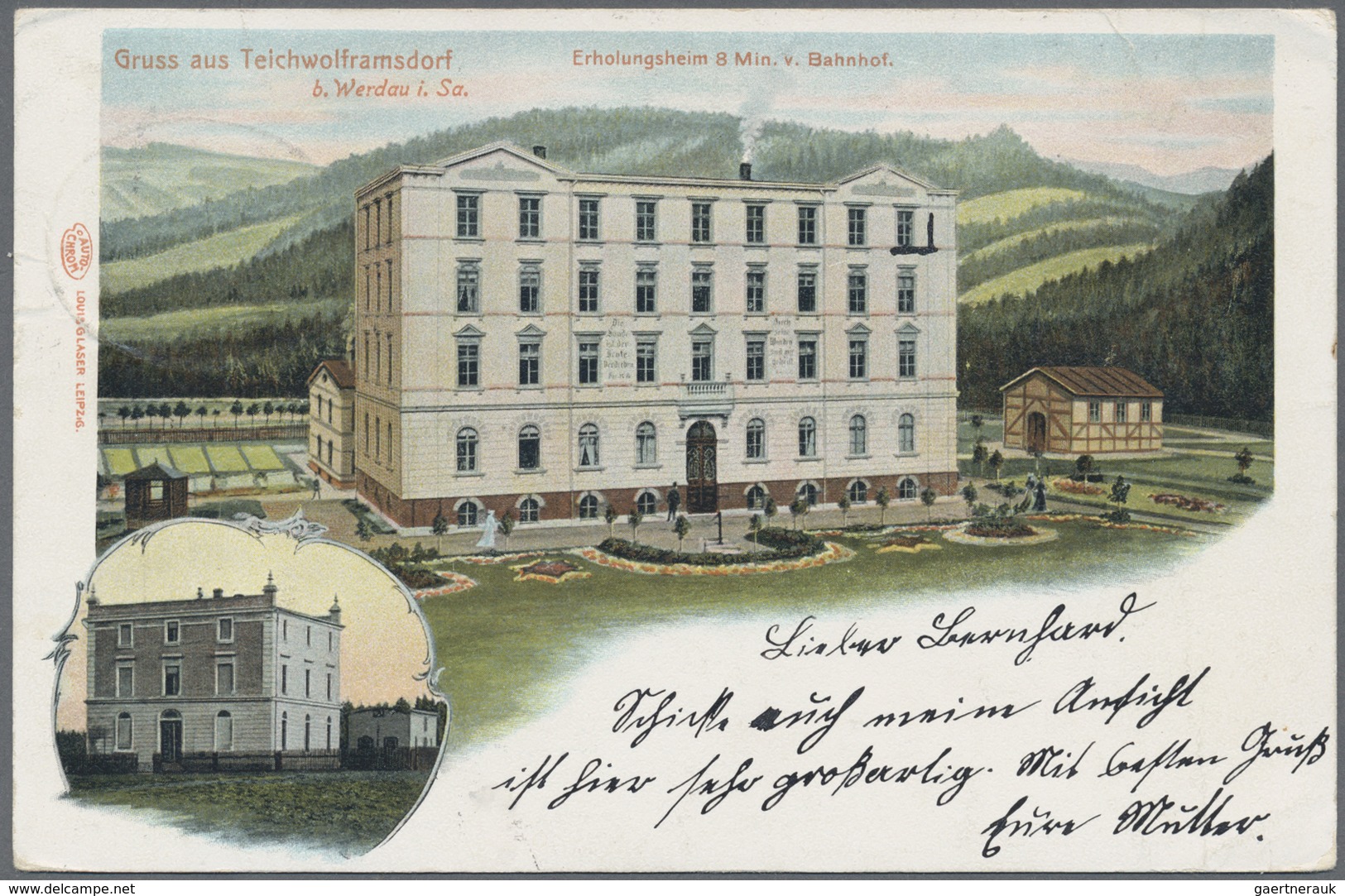Ansichtskarten: Thüringen: TEICHWOLFRAMSDORF: 1904/1965, Kleine Heimatsammlung Von Ca. 65 Karten Inc - Sonstige & Ohne Zuordnung