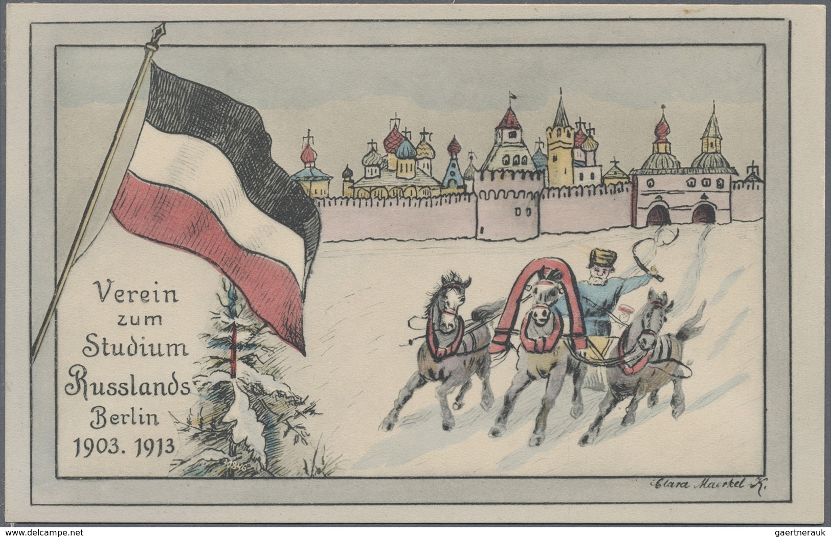 Ansichtskarten: DAS RUSSISCHE KULTURLEBEN im Berlin der 1920er Jahre: Die Sammlung umfasst zwei Teil