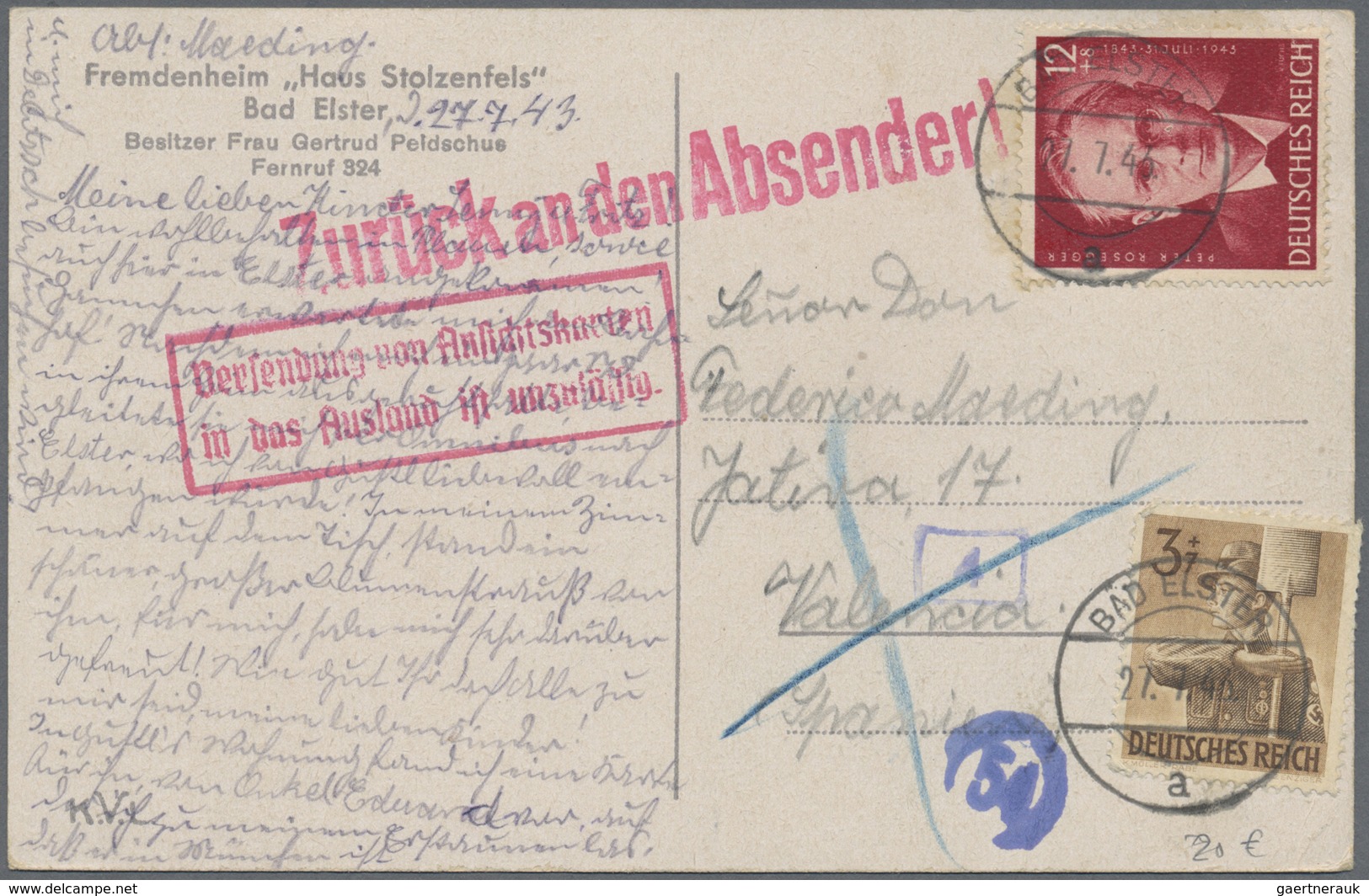 Ansichtskarten: 1900-1960, Partie Mit Rund 250 Zumeist Gebrauchten Karten, Schwerpunkt Dt. Und 3. Re - 500 Cartoline Min.