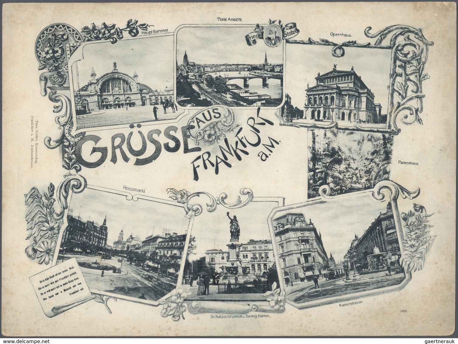 Ansichtskarten: Um 1900, Sieben Ungebrauchte Riesenpostkarten, Dabei 4 Stück Mit Szenen Volksfest Un - 500 Karten Min.