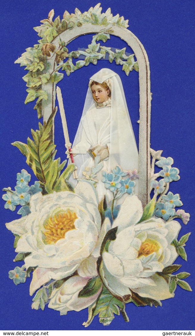 Heiligen- Und Andachtsbildchen: Sammlung Mit Rund 280 Exemplaren Heilige Kommunion, Dabei Stücke Mit - Andachtsbilder
