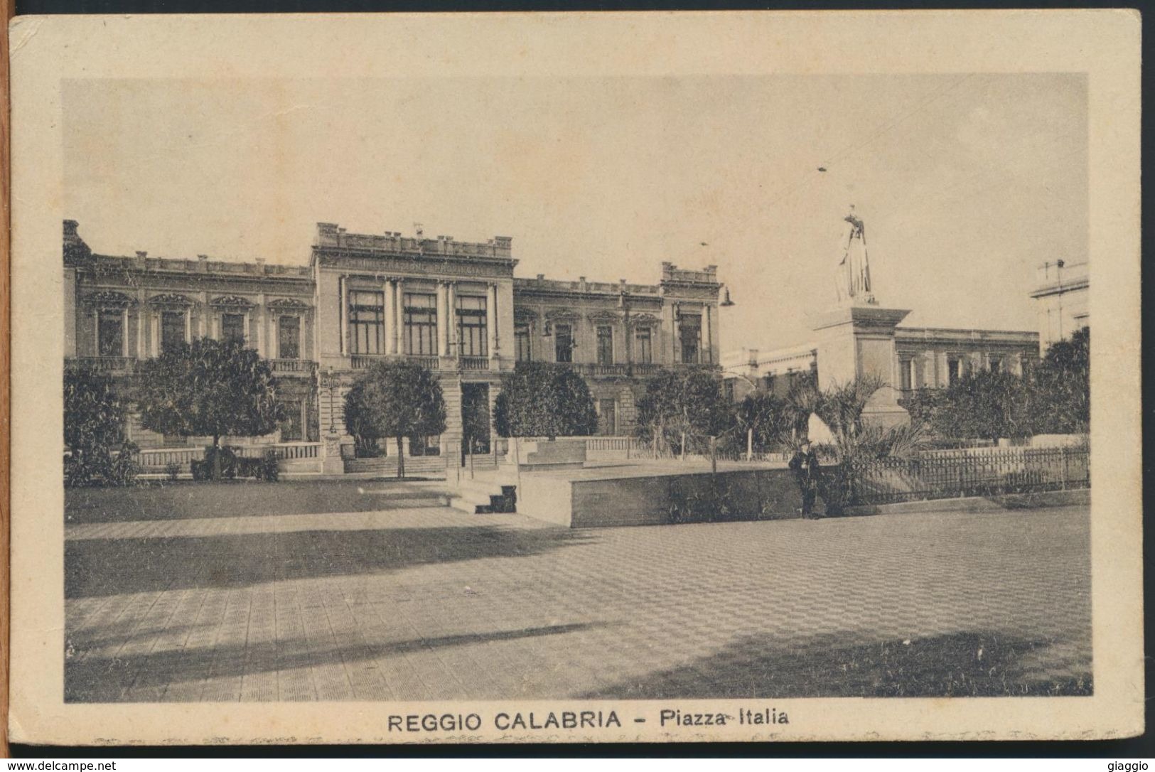 °°° 10530 - REGGIO CALABRIA - PIAZZA ITALIA - 1931 °°° - Lamezia Terme