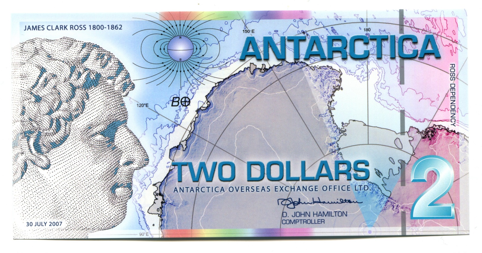 2007 Antarctica Two Dollar Certificate - Autres - Océanie
