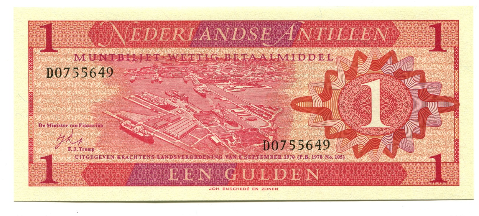 Netherlands Antilles UNC 1 Gulden Banknote - Andere - Amerika