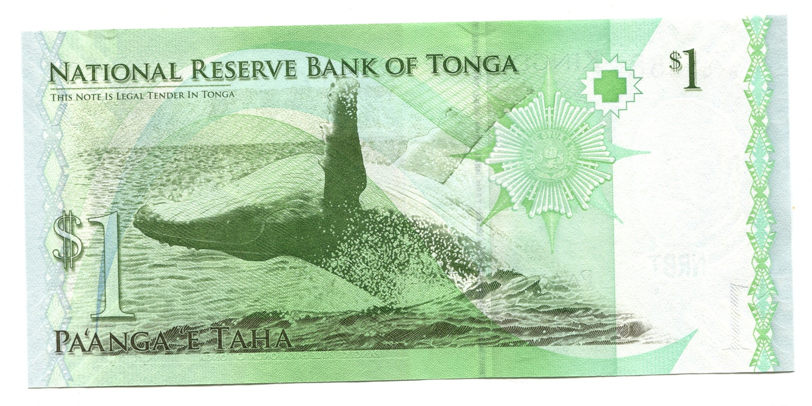 Tonga UNC $1  Banknote - Tonga