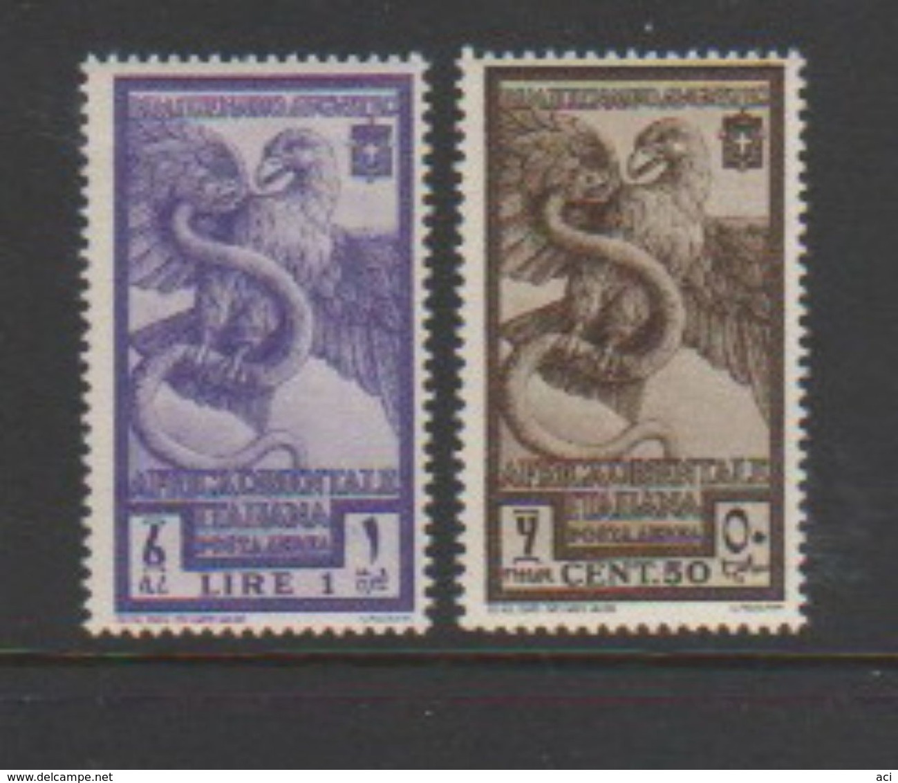 Italy-colonies And Territories-Eastern Africa Air Mail S 14-15 1938 Augustus Birth Bimillenary MNH - Italian Eastern Africa