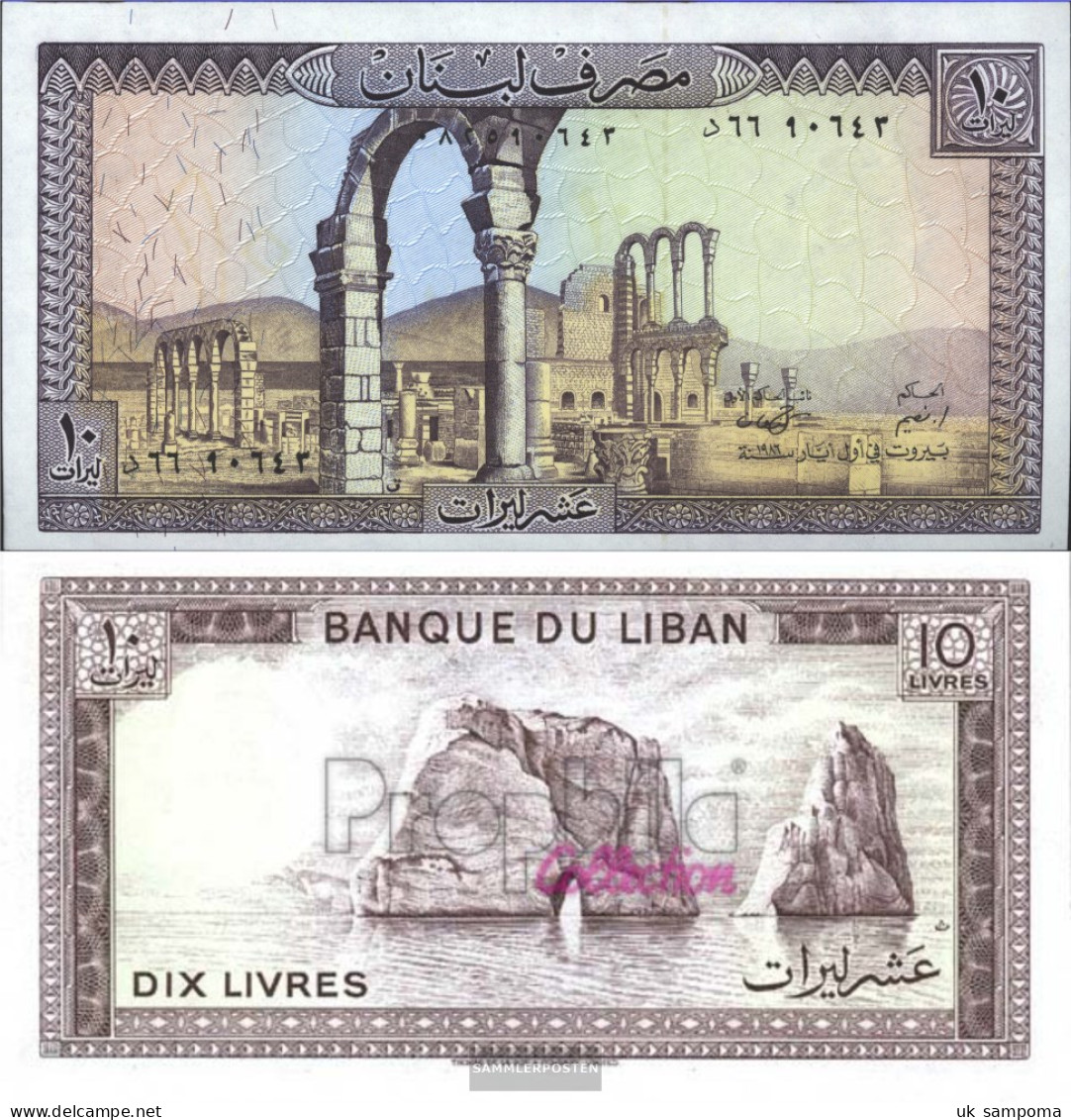 Lebanon Pick-number: 63f Uncirculated 1986 10 Livres - Libano