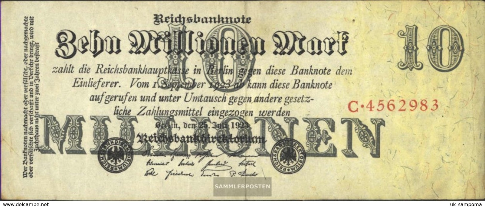 German Empire Rosenbg: 95 Used (III) 1923 10 Million Mark - 10 Millionen Mark