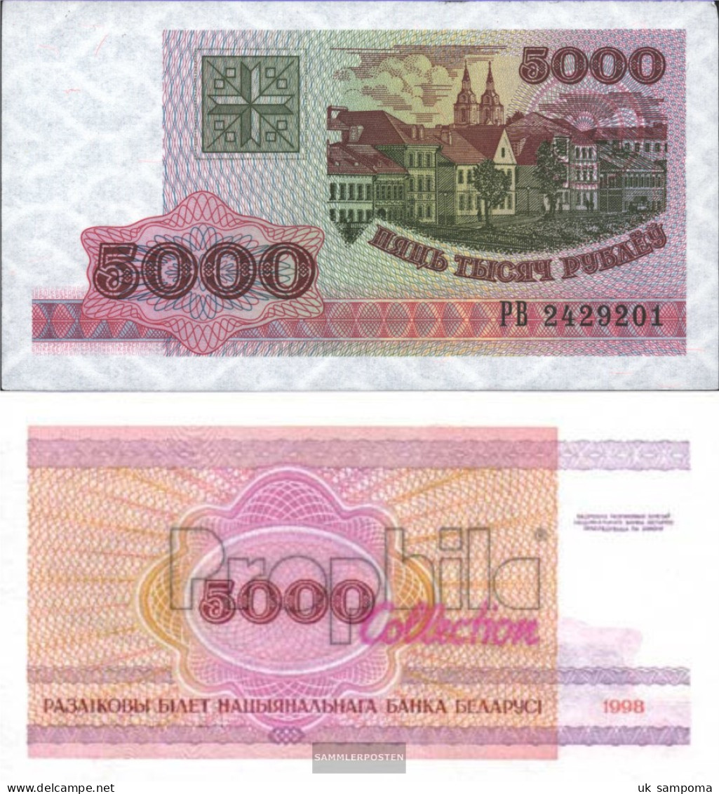 Weißrussland Pick-number: 17 Uncirculated 1998 5.000 Rublei - Belarus