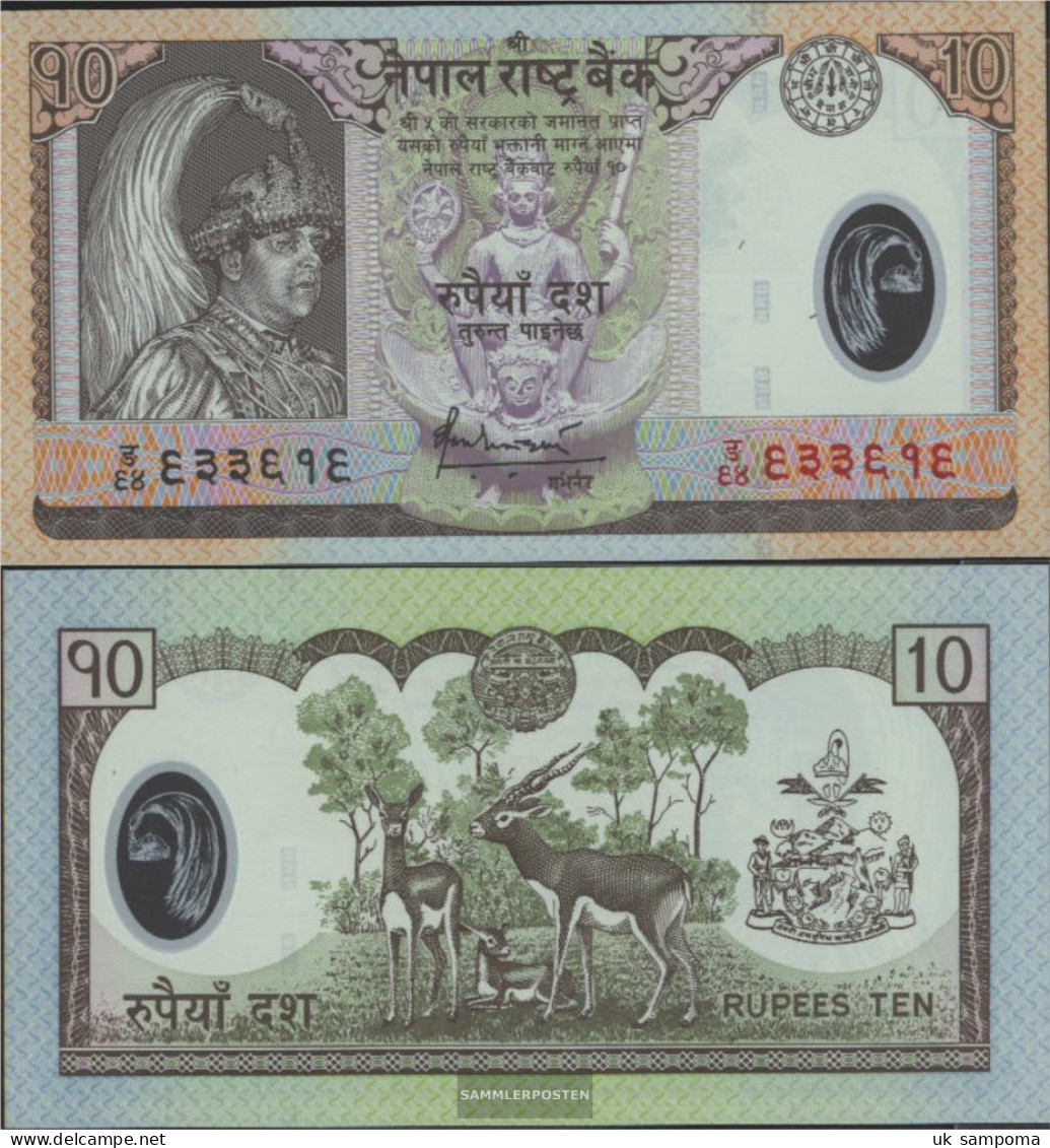 Nepal Pick-number: 54 Uncirculated 2005 10 Rupees - Nepal