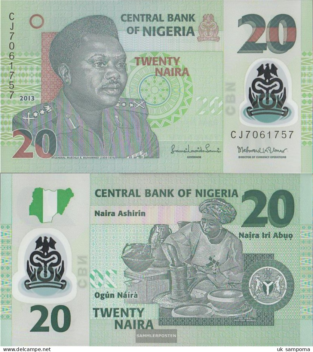 Nigeria Pick-number: 34i Uncirculated 2013 20 Naira - Nigeria