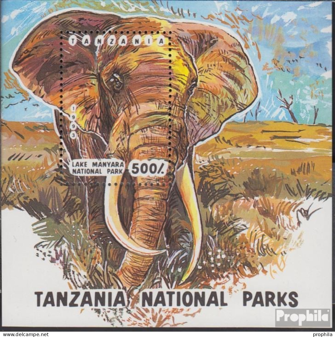 Tansania Block228 (kompl.Ausg.) Postfrisch 1993 Nationalparks - Tansania (1964-...)