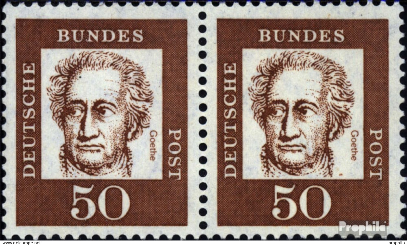 BRD (BR.Deutschland) 356y WP Waagerechtes Paar Postfrisch 1961 Bedeutende Deutsche - Ungebraucht