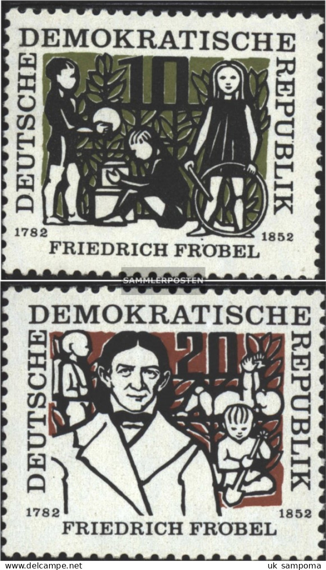 DDR 564-565 (complete Issue) Unmounted Mint / Never Hinged 1957 Friedrich Fröbel - Ungebraucht