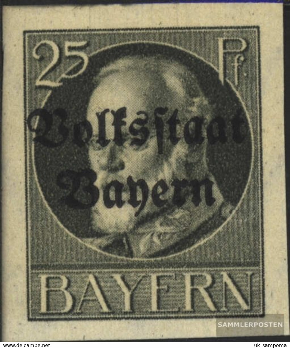 Bavaria 122B Unmounted Mint / Never Hinged 1920 King Ludwig With Print - Nuevos