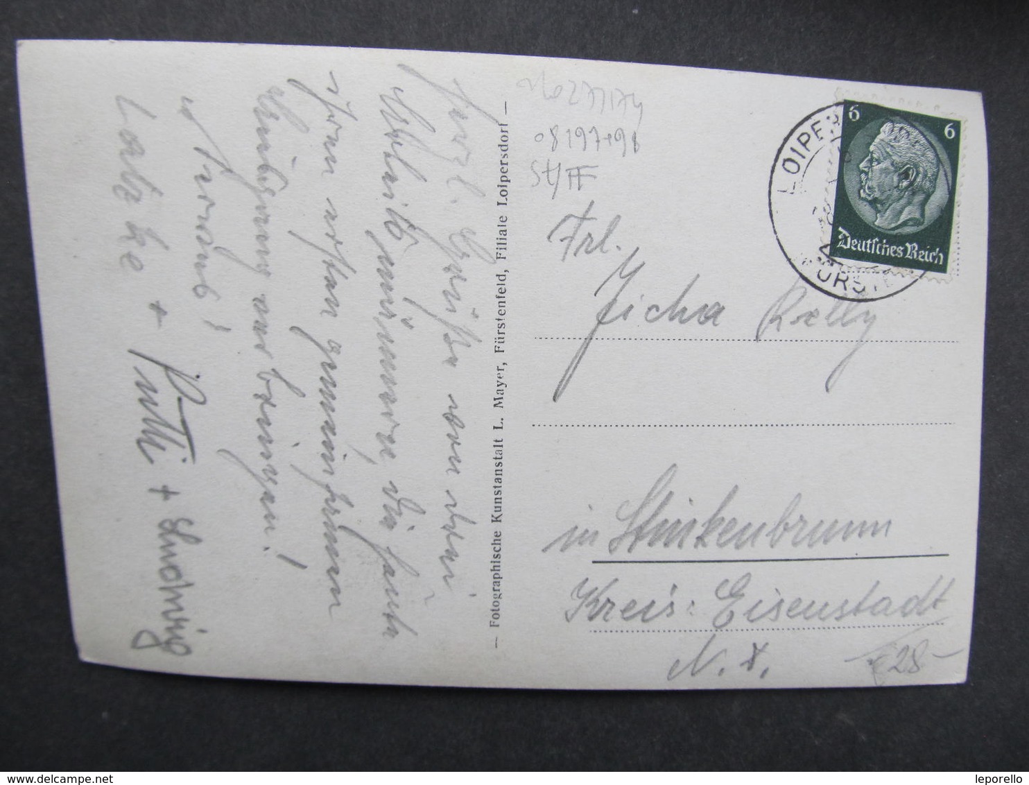 AK LOIPERSDORF B. FÜRSTENFELD Gasthof Hirtzy 1940  ////  D*29907 - Fürstenfeld