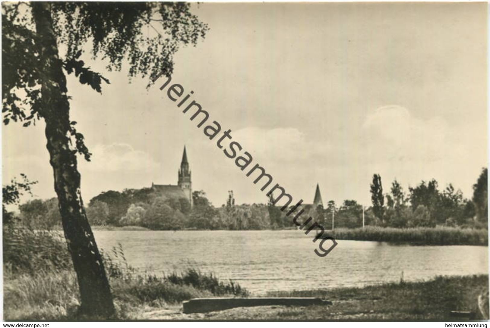 Röbel / Müritz - Blick Auf Die St. Marien-Kirche - Foto-AK 1956 - VEB Volkskunstverlag Reichenbach - Röbel