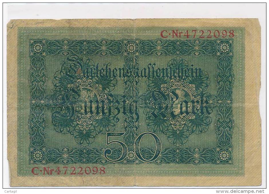 Billets -B3060 - Allemagne - 50 Mark 1914 (type, Nature, Valeur, état... Voir  Double Scan) - 50 Mark