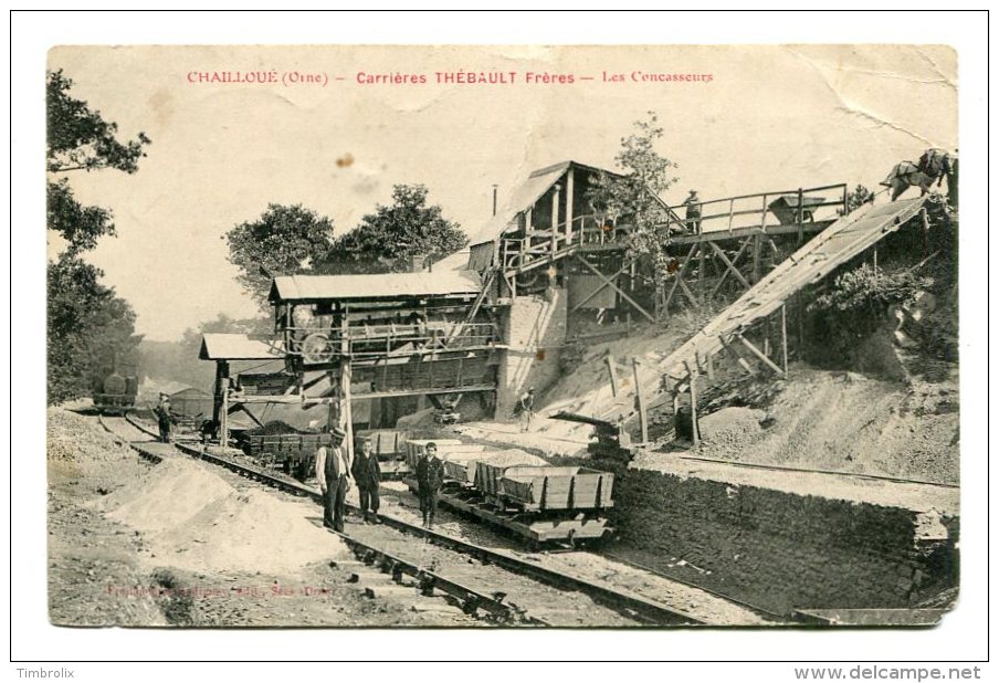 FRANCE (61) - CHAILLOUE (Orne) - Carrières THEBAULT Frères - Les Concasseurs - Autres & Non Classés