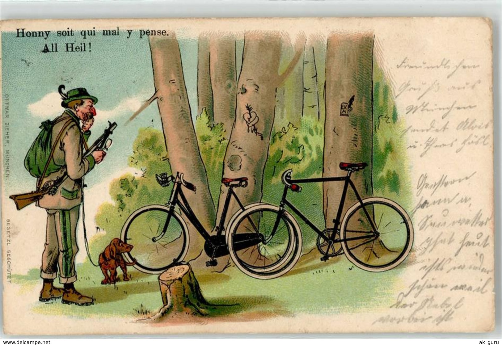 52420211 - Jaeger Fahrrad Baumherz Zieher, Ottmar - Chiens