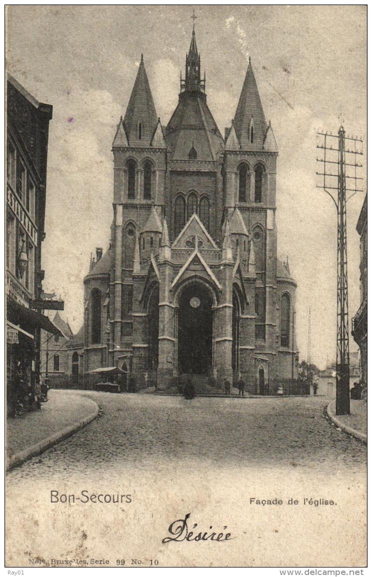 BELGIQUE - HAINAUT - PERUWELZ - BON-SECOURS - Façade De L'Eglise. - Péruwelz