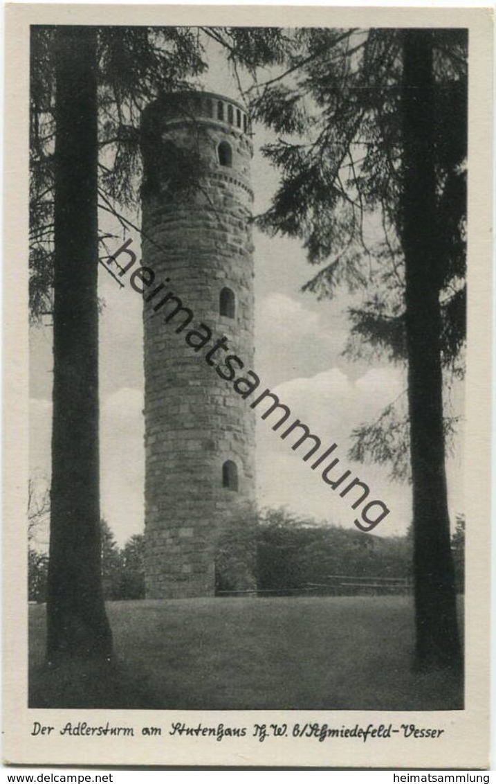 Adlersturm Am Stutenhaus Bei Schmiedefeld-Vesser - VEB Volkskunstverlag Reichenbach 1953 - Schmiedefeld