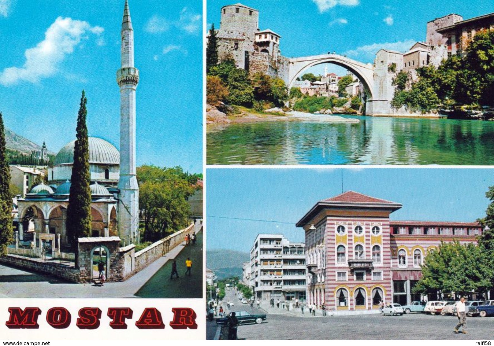 1 AK Bosnien Und Herzegowina * Die Altstadt Von Mostar - Die Brücke Ist Seit 2005 UNESCO Weltkulturerbe * - Bosnie-Herzegovine