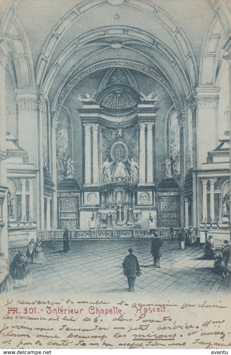 HASSELT / LIMBURG / INTERIEUR VAN DE KAPEL / PRECURSEUR 1900 - Hasselt