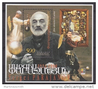 Armenia - Armenie 1999 Yvert BF 12, Director Sergeï Parajanov, Overprinted Ibra &acute;99 - MNH - Armenia