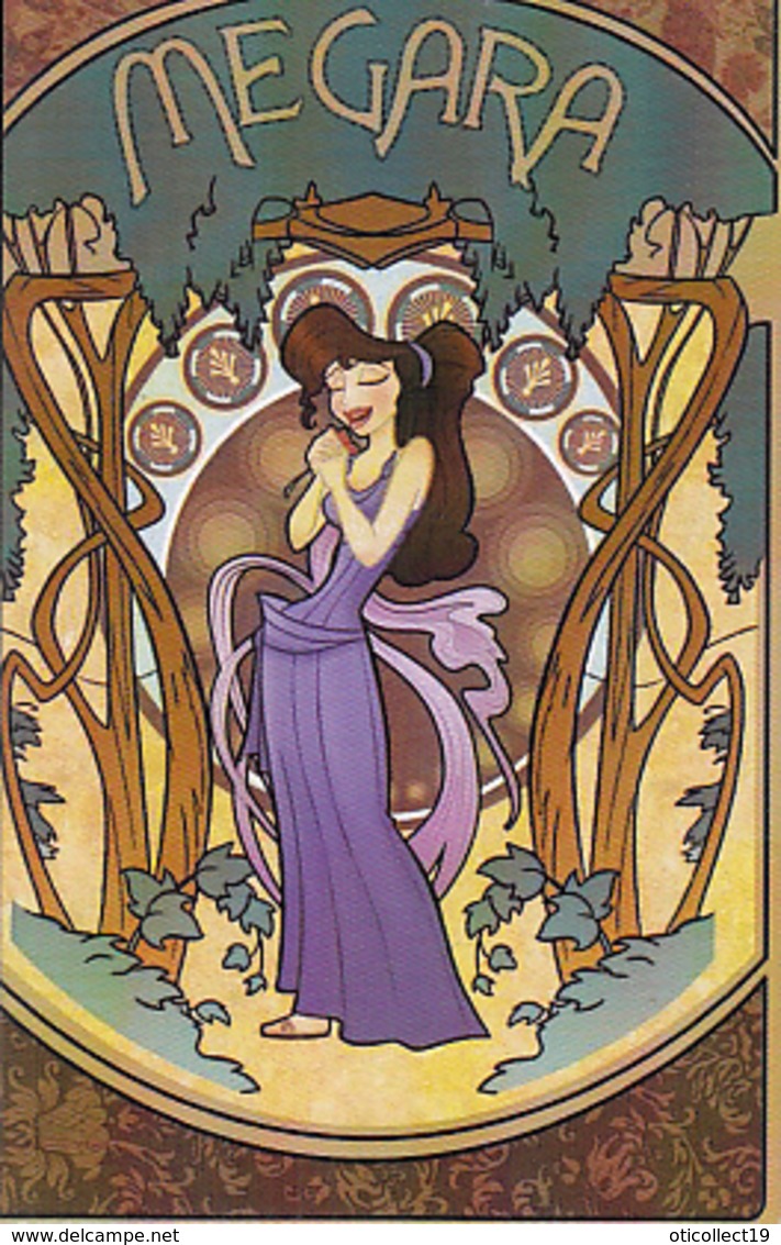 SIGNED ILLUSTRATION, ALPHONSE MUCHA- YOUNG WOMAN, MEGARA, DISNEY CARACHTERS - Mucha, Alphonse