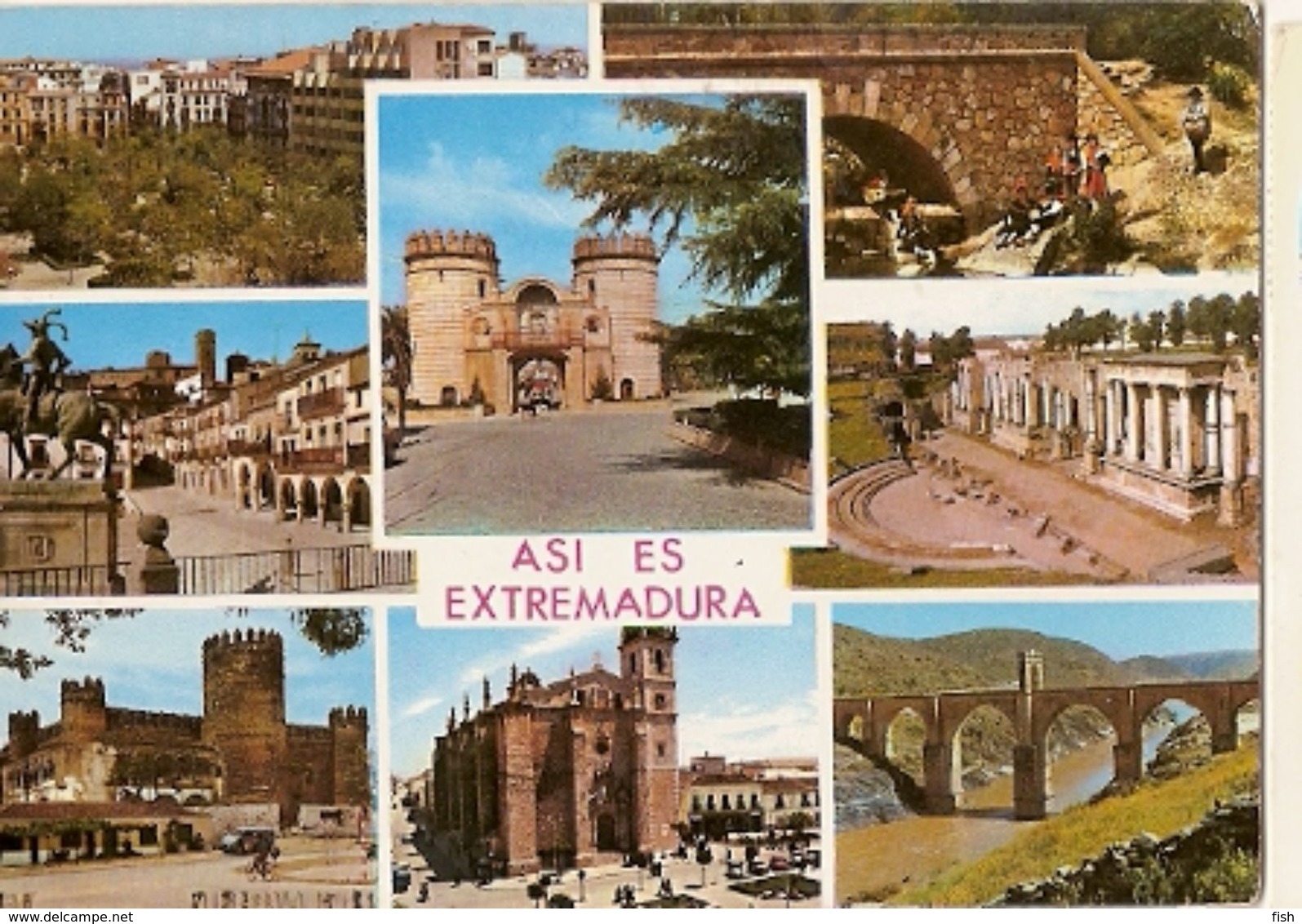 Spain  & Circulated, Asi Es Extremadura, Merida, Lisboa 1974 (108) - Autres & Non Classés