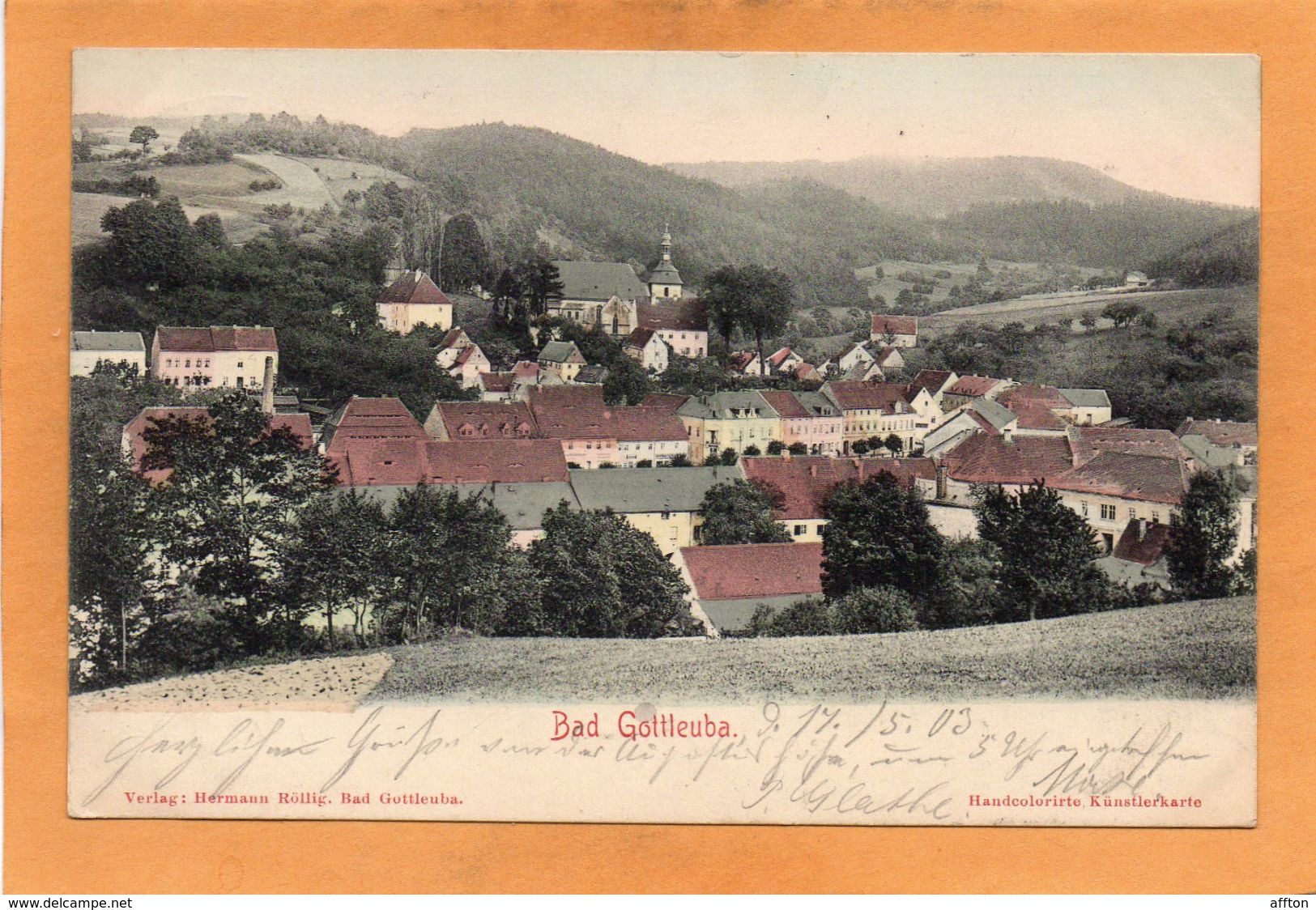 Bad Gottleuba Germany 1903 Postcard - Bad Gottleuba-Berggiesshuebel