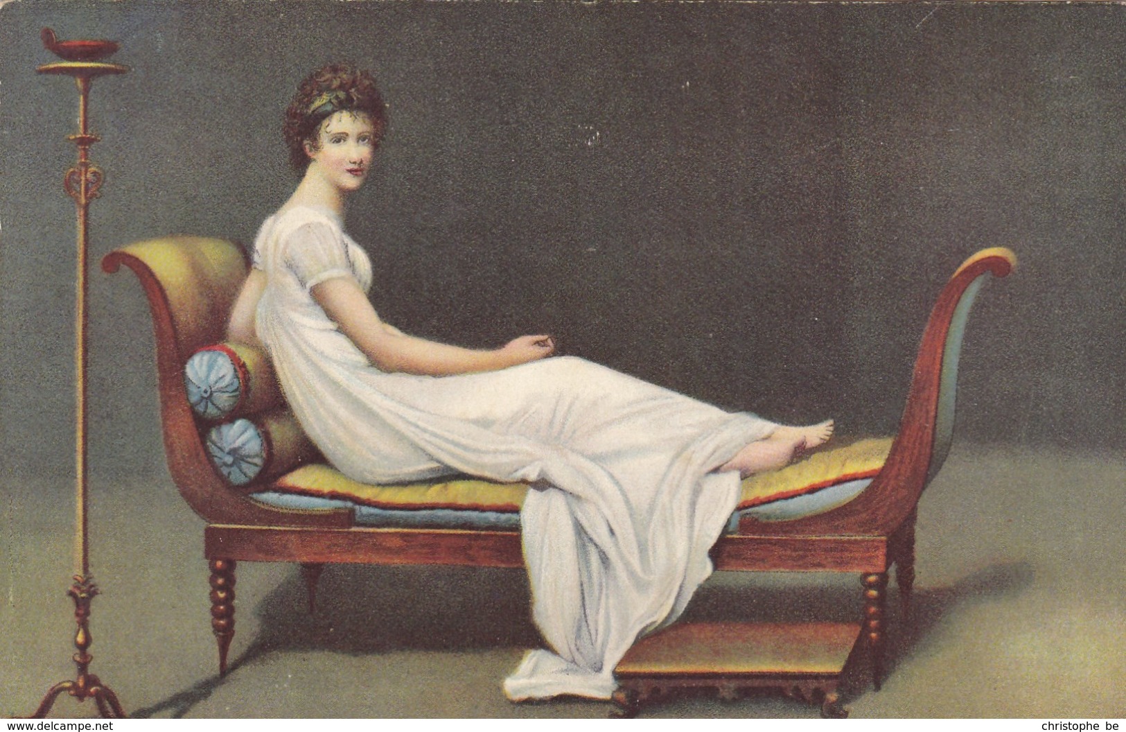 Lady Laying In A Chair, Roman Style (pk43086) - Histoire