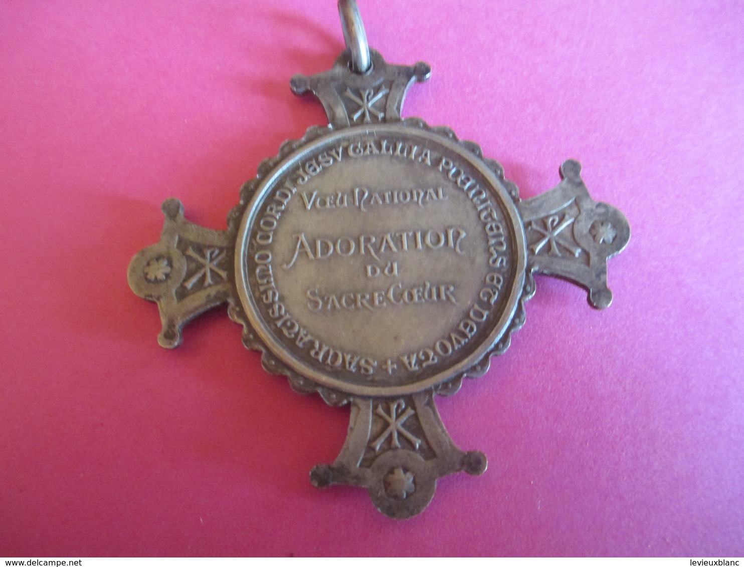Grande Médaille Sacré Cœur De Montmartre / Sans Ruban / Voeu National/Adoration Du Sacré Coeur/Début XXéme       CAN735 - Godsdienst & Esoterisme