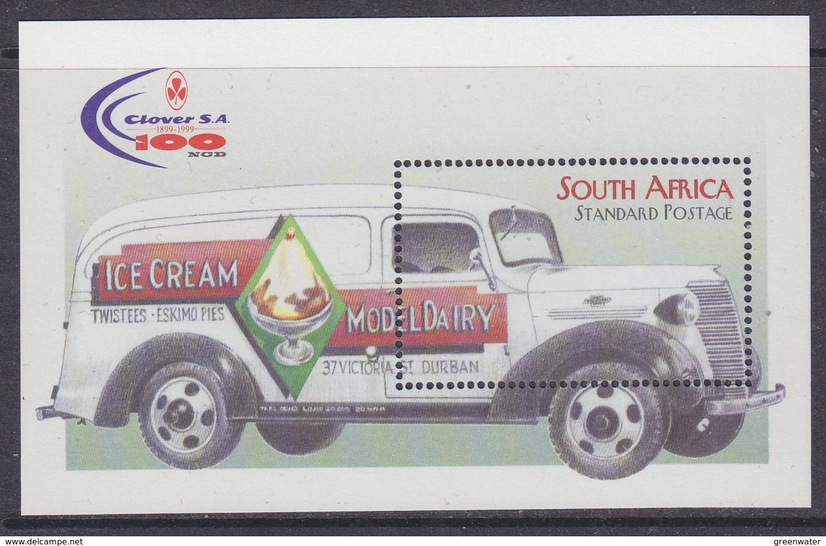 South Africa 1999 Ice Cream Car M/s ** Mnh (37485H) - Blokken & Velletjes