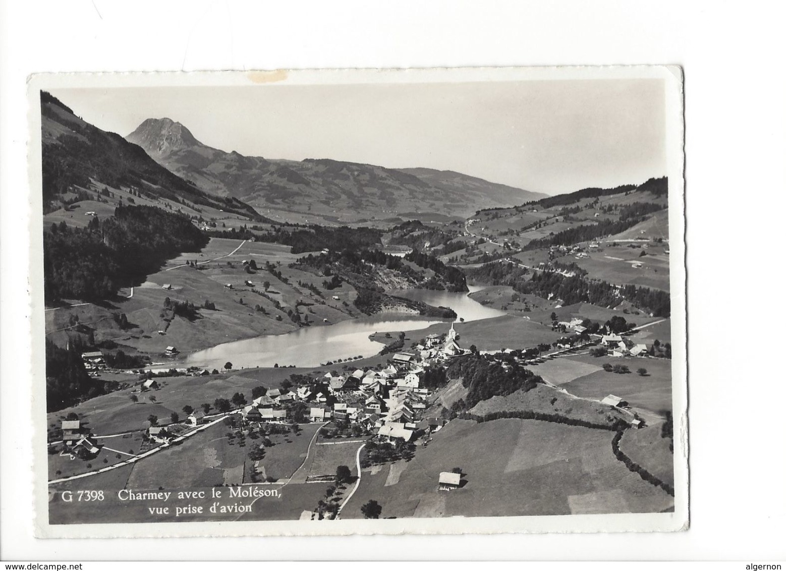 19265 - Charmey Avec Le Moléson Vue Prise D'avion (format 10X15) - Charmey