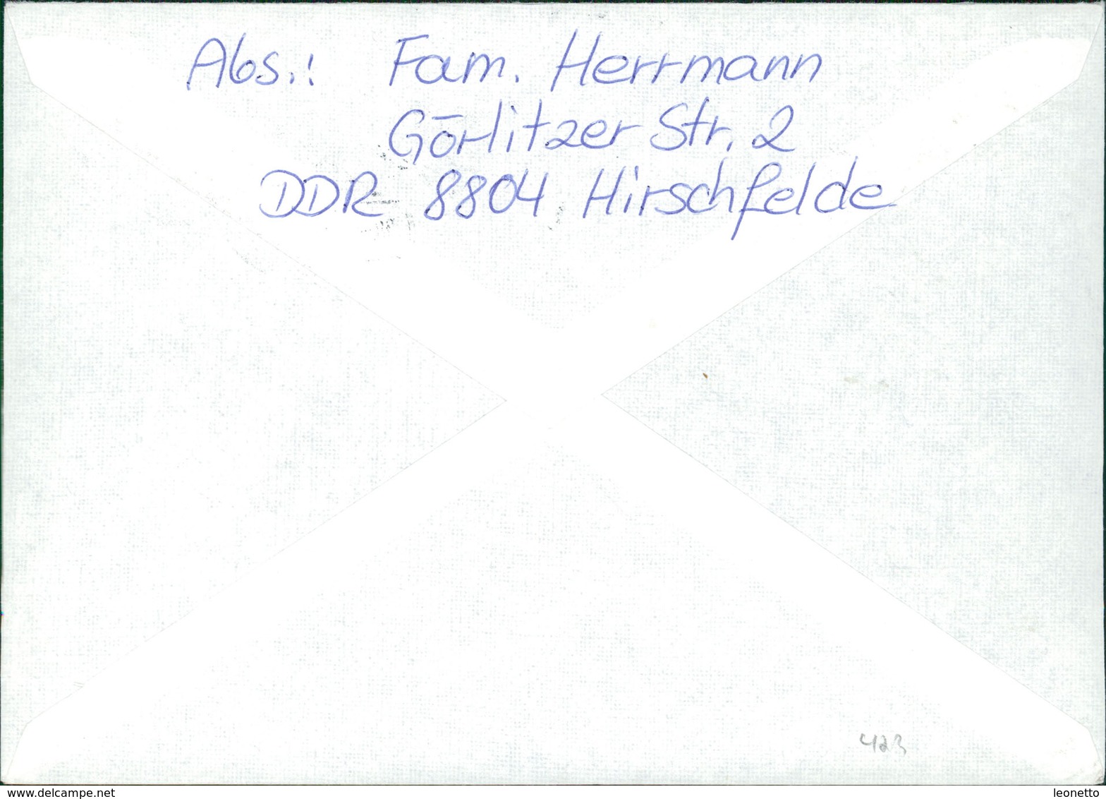 Brief Einschreiben Mischfrankatur DDR BRD, Pioniertreffen Karl-Marx-Stadt 1988 (423) - Briefe U. Dokumente