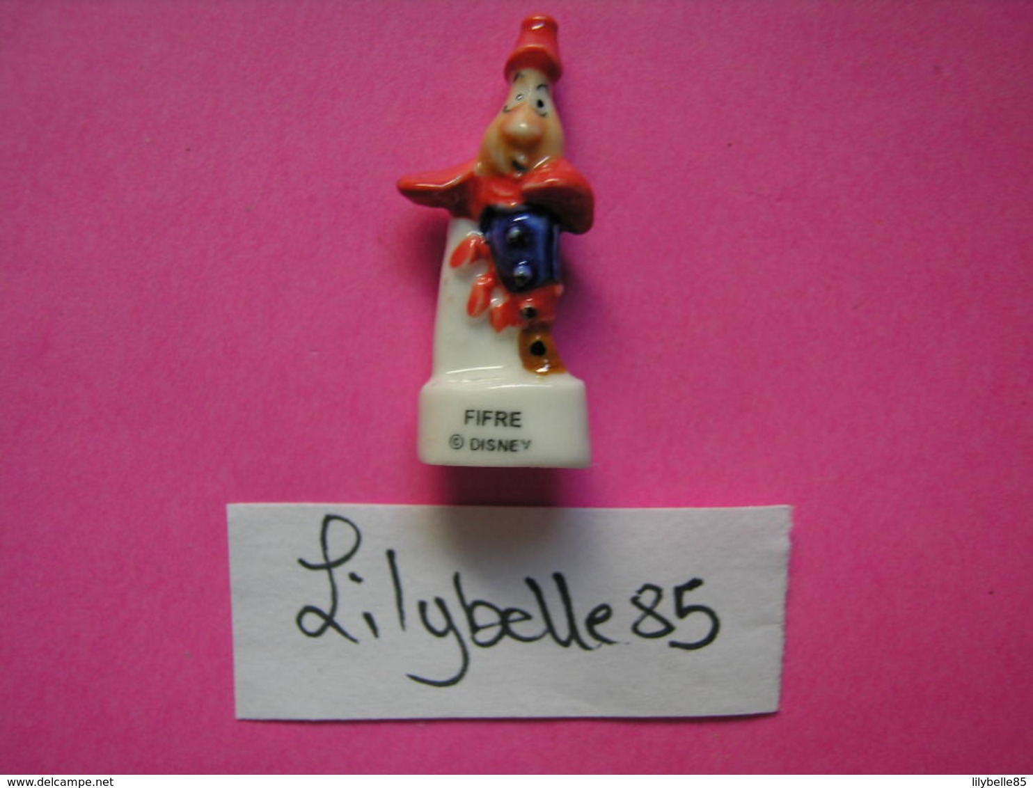 Feve Disney Ancienne En Porcelaine - FIFRE - HORS Serie LE NOEL DE LA BELLE ET LA BETE 2000 ( Feves ) RARE - Disney