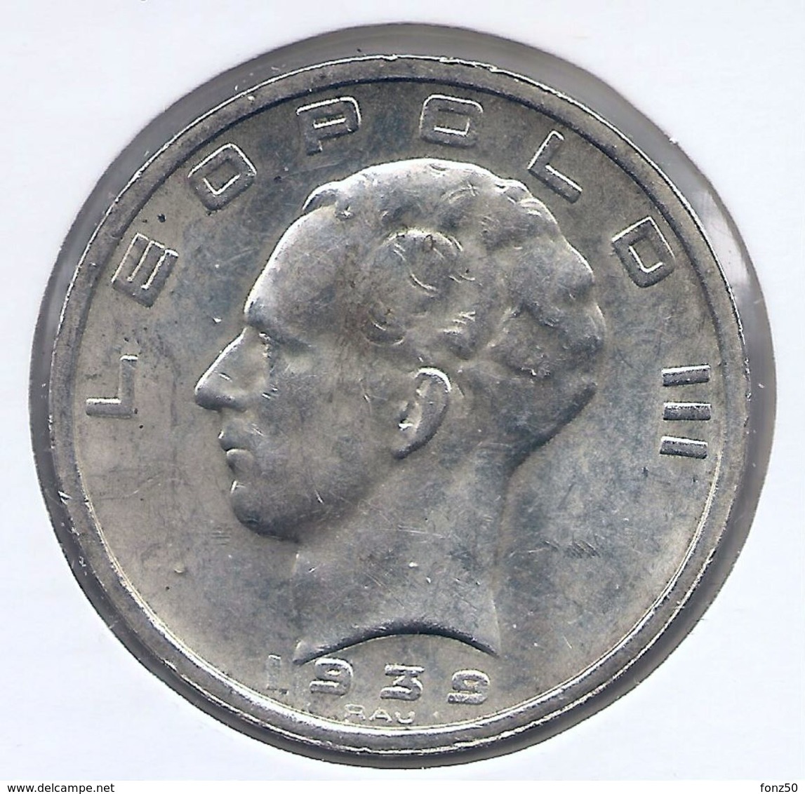 LEOPOLD III * 50 Frank 1939 Vlaams/vlaams  Pos.B * Prachtig * Nr 9285 - 50 Francs