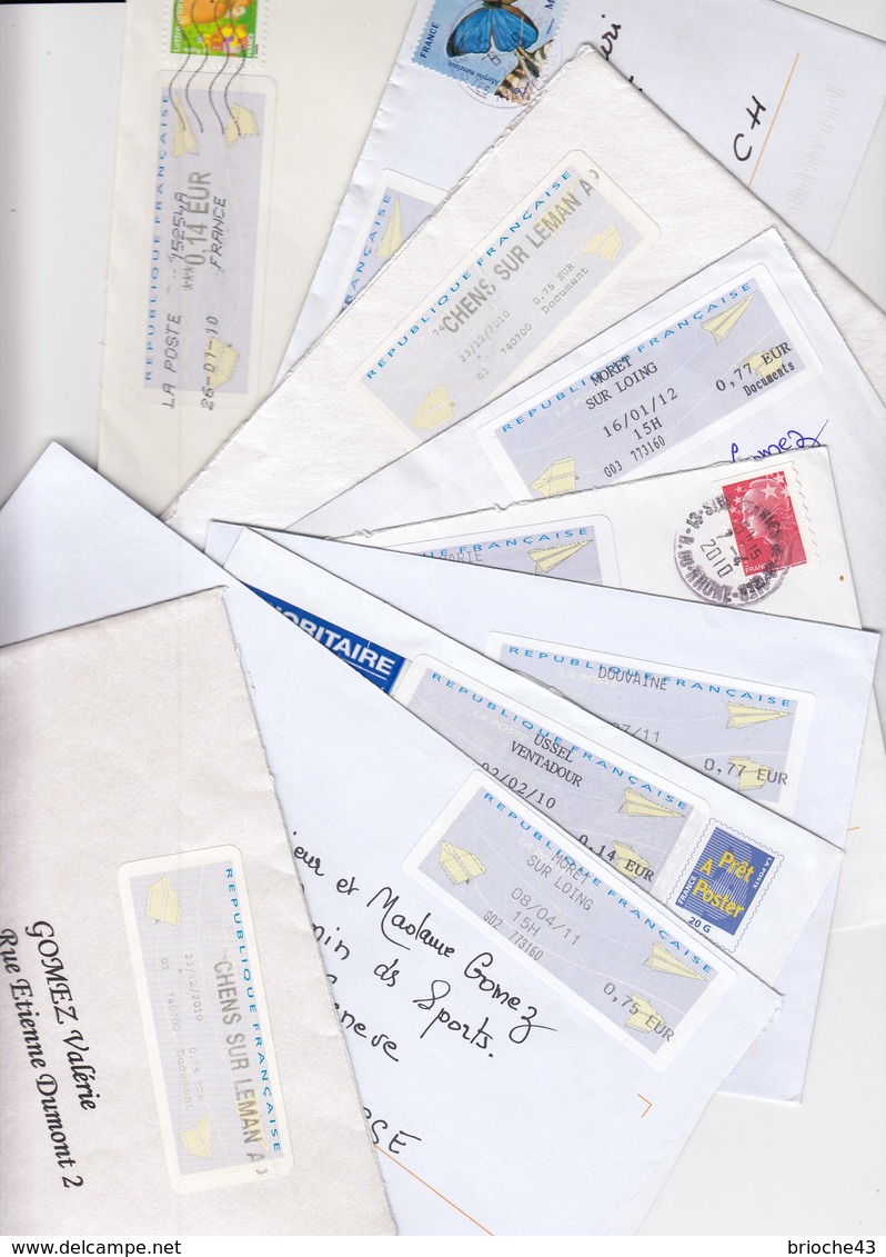 FRANCE - LOT DE COURRIER DISTRIBUTEUR DE TIMBRES  / 1 - Covers & Documents