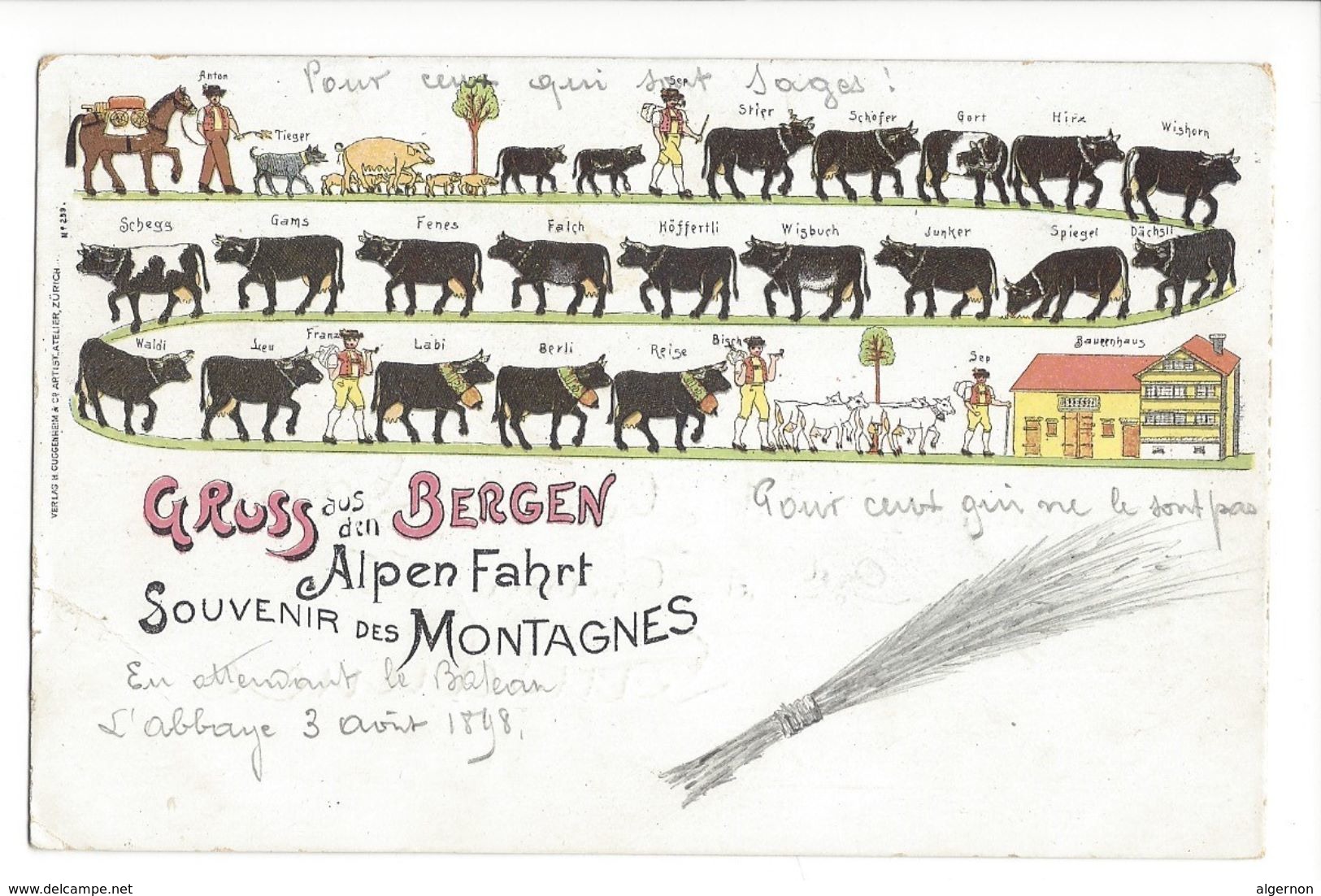 19278 - Gruss Aus Den Bergen Alpen Fahrt Souvenir Des Montagnes - Mon