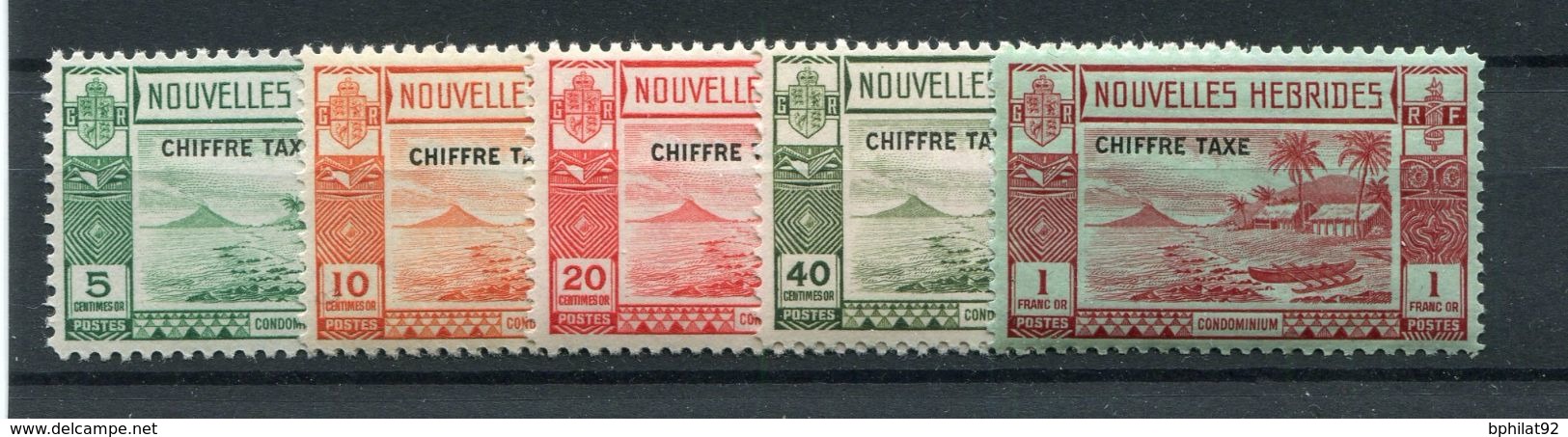 !!! NOUVELLES HEBRIDES : SERIE DE TAXES N°11/15 NEUVE ** - Neufs