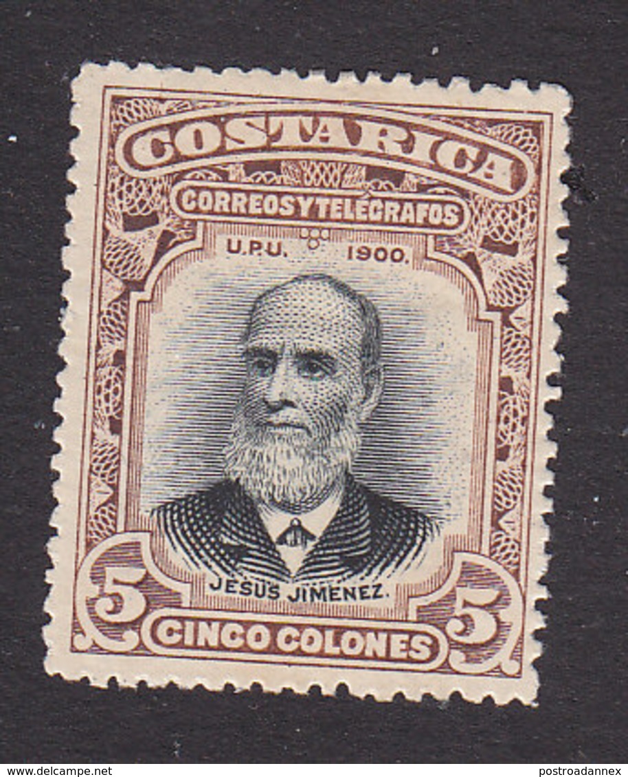 Costa Rica, Scott #53, Mint Hinged, Jesus Jimenez, Issued 1901 - Costa Rica