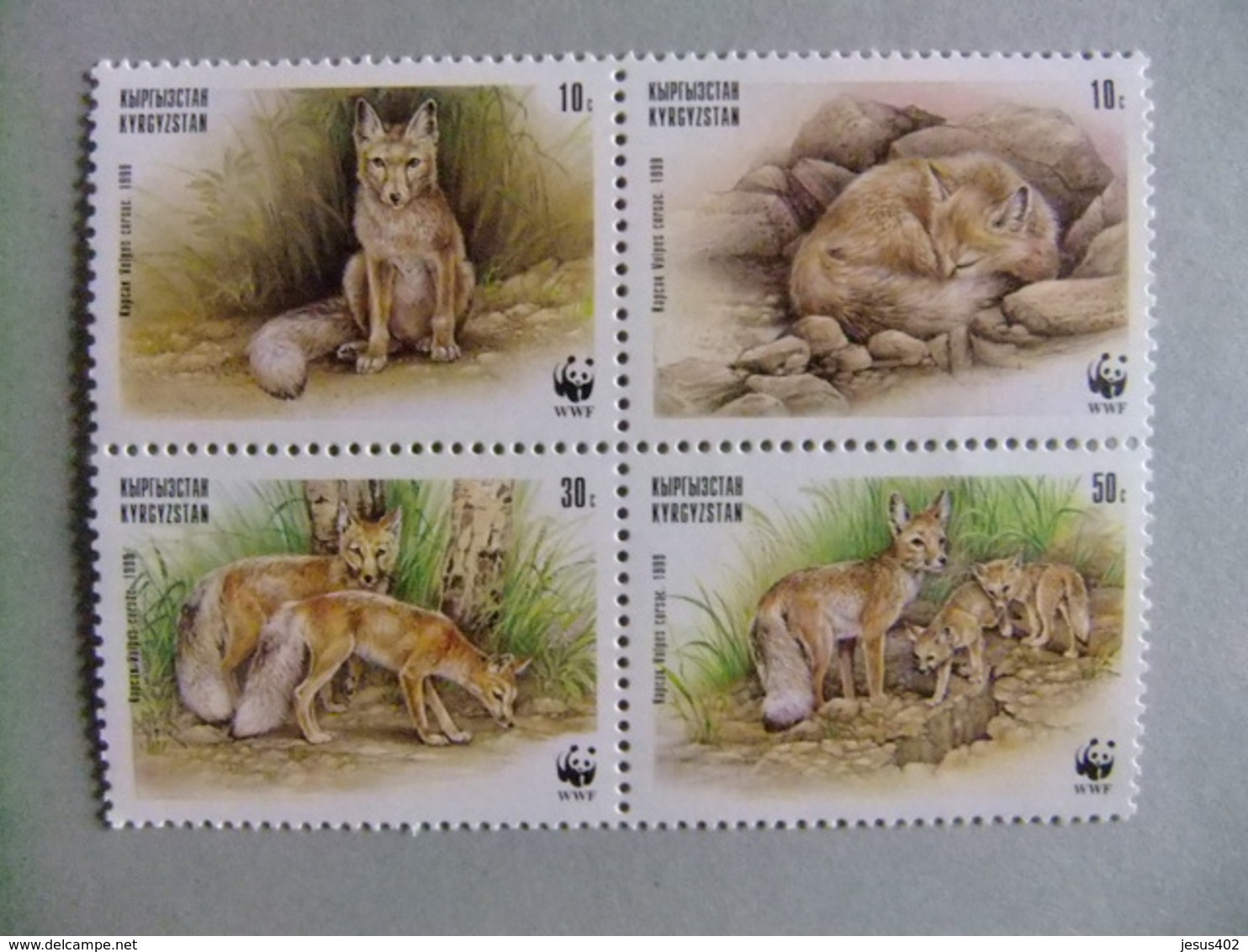 KYRGYZSTAN Protecciön De La Fauna WWF RENARD Zorro Yvert 135 /138 ** MNH - Otros - Europa