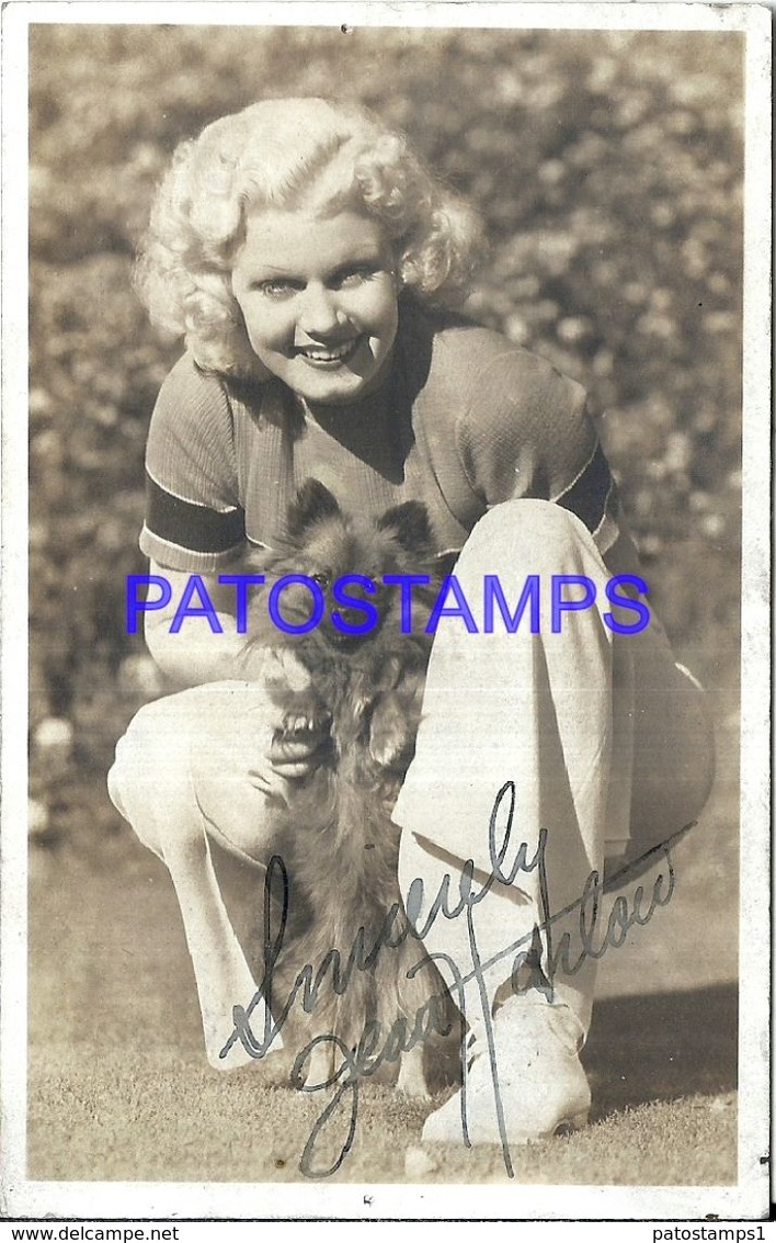 86512 ARTISTA  JEAN HARLOW US 1911 - 1937 ACTRESS CINEMA MOVIE AUTOGRAPH POSTAL POSTCARD - Entertainers