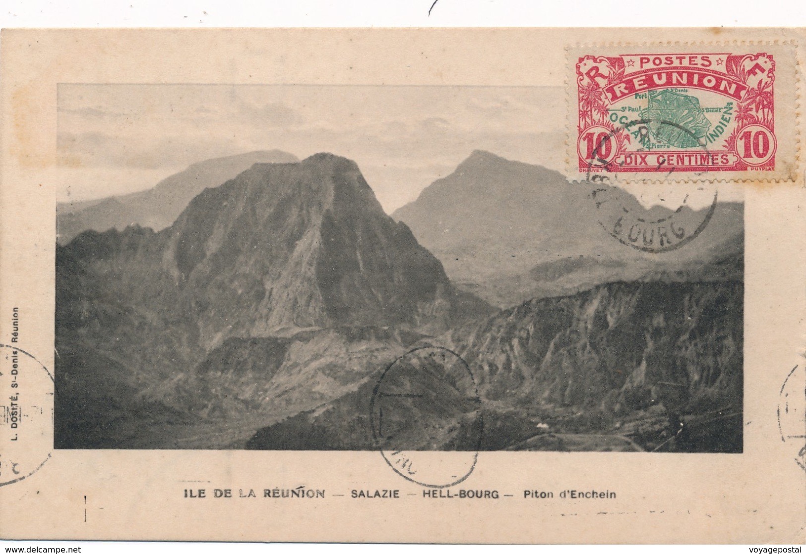 Reunion Hell Bourg Pour L'Espagne - Storia Postale