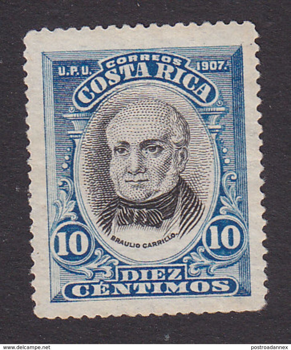 Costa Rica, Scott #63, Mint No Gum, Braulio Carrillo, Issued 1907 - Costa Rica