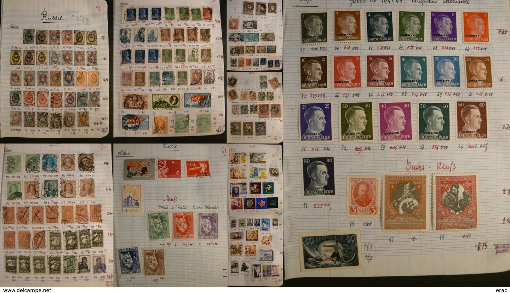 Russie - Timbres Anciens Oblitérés (et Quelques Neufs *) - Collections (without Album)