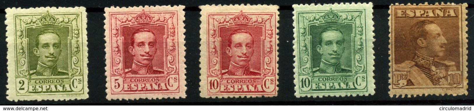 2014- España Nº 323, 310, 312, 313/4 - Nuevos