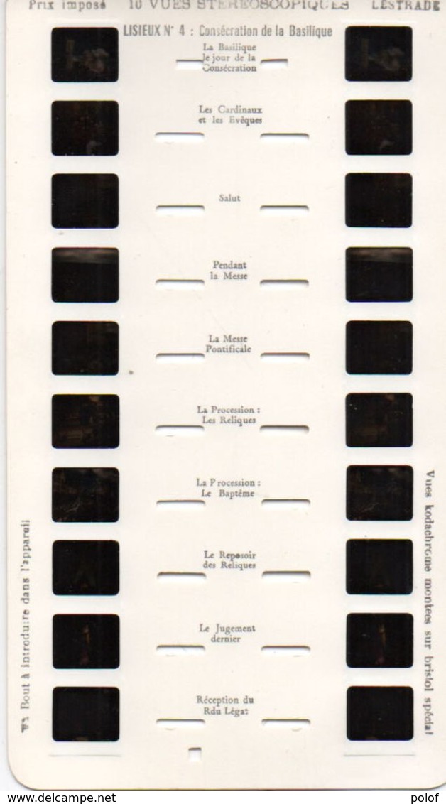 10 Vues Stéréoscopiques "LESTRADE" .LISIEUX N° 4  (102325) - Diapositives